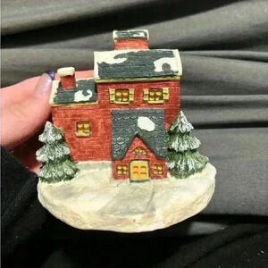 1991 VINTAGE  ALBERT E PRICE SPIRIT OF AMERICA VICTORIAN CHRISTMAS HOUSE